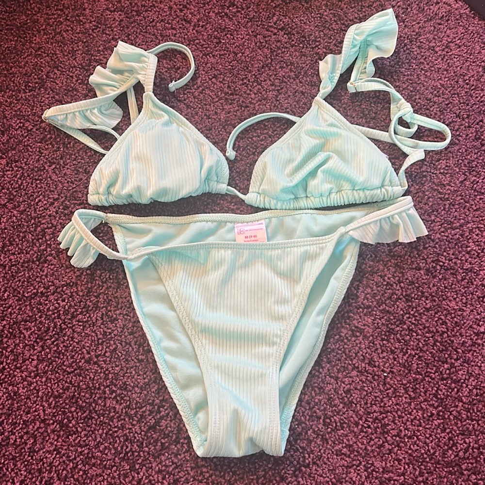 Turquoise bathing suit from Walmart